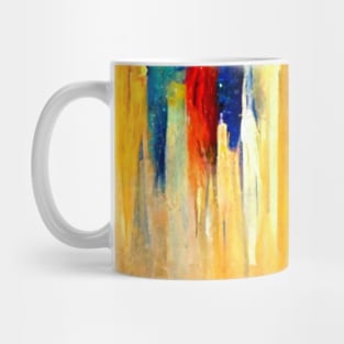 Abstract Impressionist Firework Graphic Mug